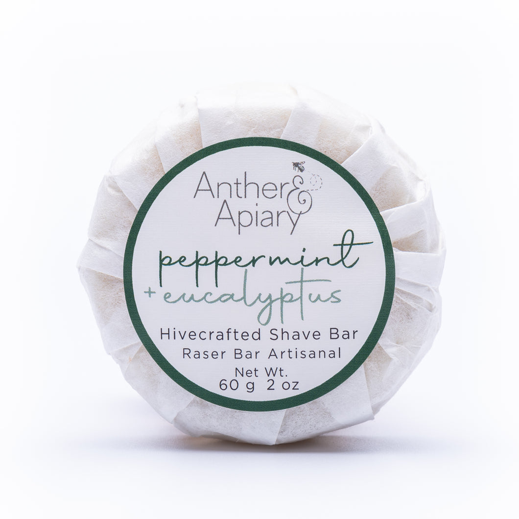 Peppermint & Eucalyptus Hivecrafted Shave Soap